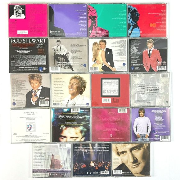 Rod Stewart 20 CD Lot Songbook Storyteller Spanner Hits Xmas Unplugged 1979-2012 - Picture 4 of 13